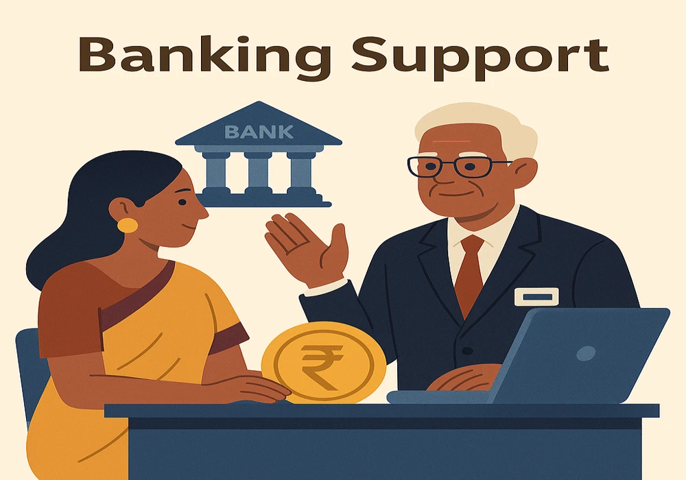 Banking support for KYC, UPI, NACH